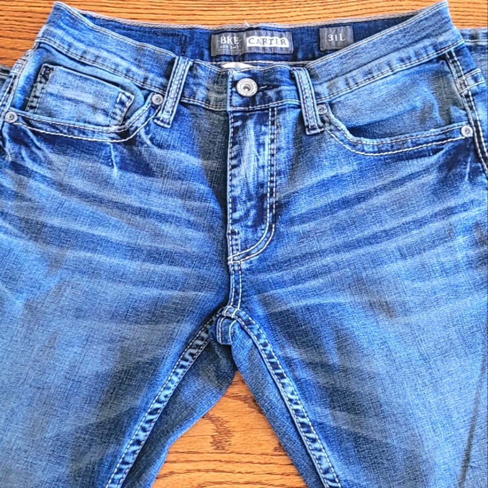 BKE CARTER straight 31 long jeans